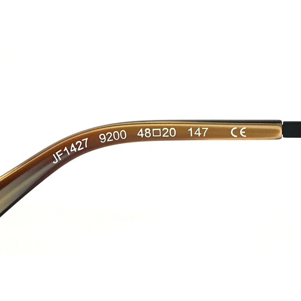 J.F. Rey Eyeglasses Frames JF1427 9200 Horn Black Brown Striped 48-20-147